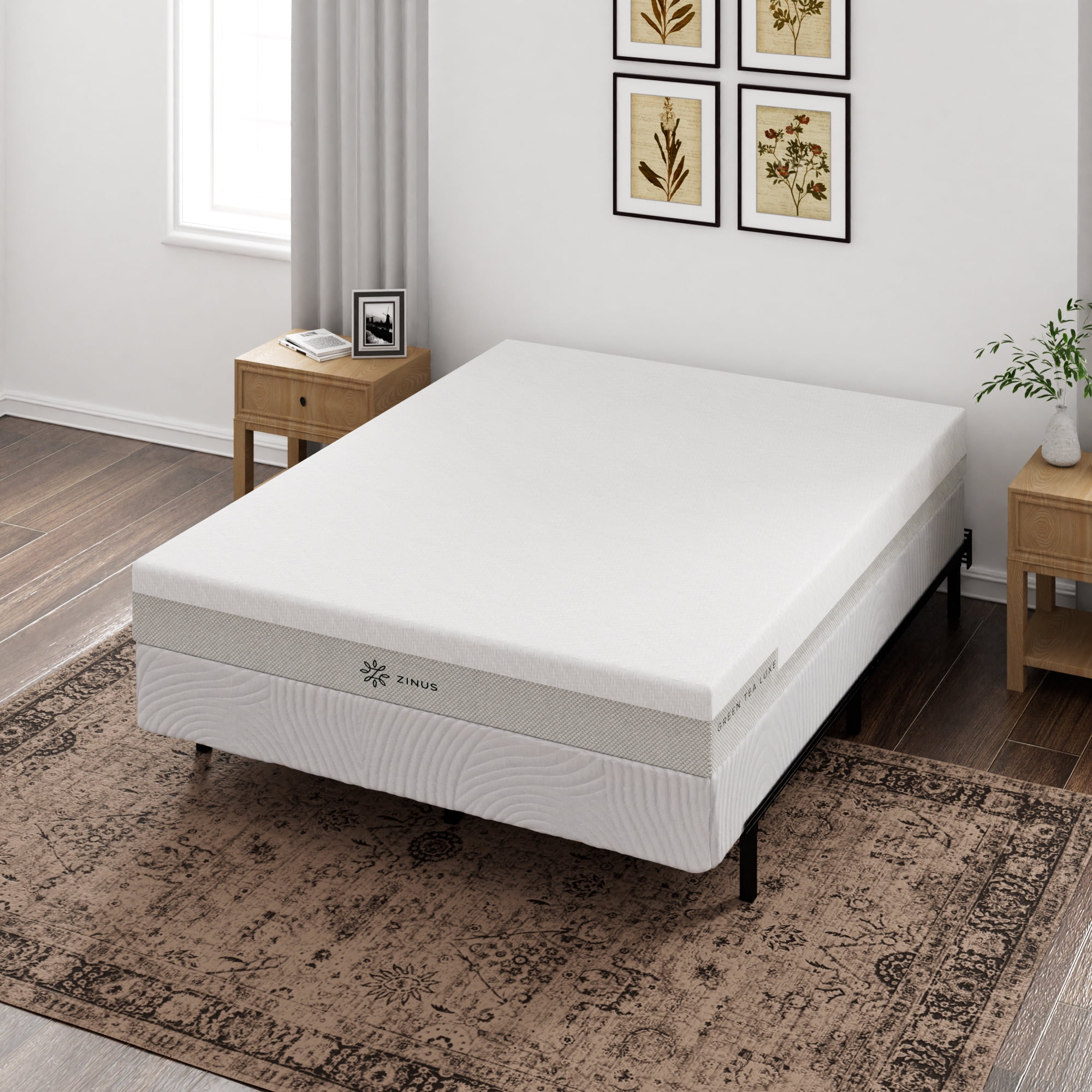 Zinus Jacob 8" Bamboo Box Spring Mattress Foundation, Queen