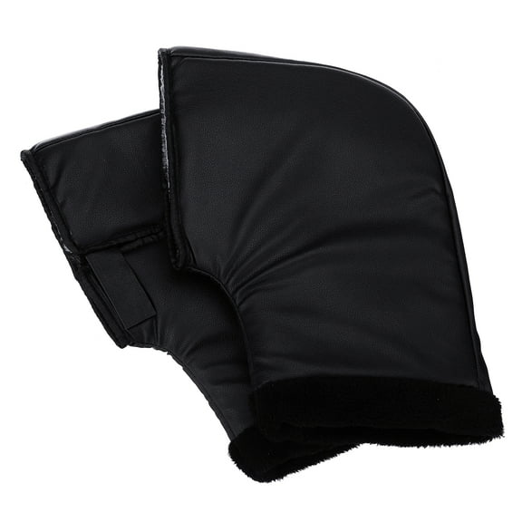 Audew 1Pair Motorcycle HandleBar Muffs, Waterproof Windproof Thick Leather Warm Gloves for Mountain Motorcycles Scooters Bike Snowmobiles