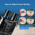 thumbnail image 6 of NV3180 IP56 Waterproof HD Night Vision Binoculars Video Recorder Hunting 4X Zoom 980 ft/300m Infrared Goggles Scope Video Camera, 6 of 11
