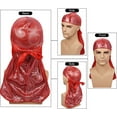 thumbnail image 4 of GFDYREE 3 Pcs Pack de Durags Soyeux pour Hommes Vagues, Satin Doo Rag, Récompense 1 Casquette Vague, 4 of 7