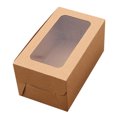 thumbnail image 1 of CAROOTU 10PCS 2/4/6 Holes Kraft Paper Cupcake Packing Box Muffin Wedding Party Case Holder Box, 1 of 7