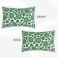 thumbnail image 4 of Bixox Leopard print St. Patrick's Day Printed Pillow Protector,Super Soft Ideal for Home,Guests,Rentals - 16"x24", 4 of 8