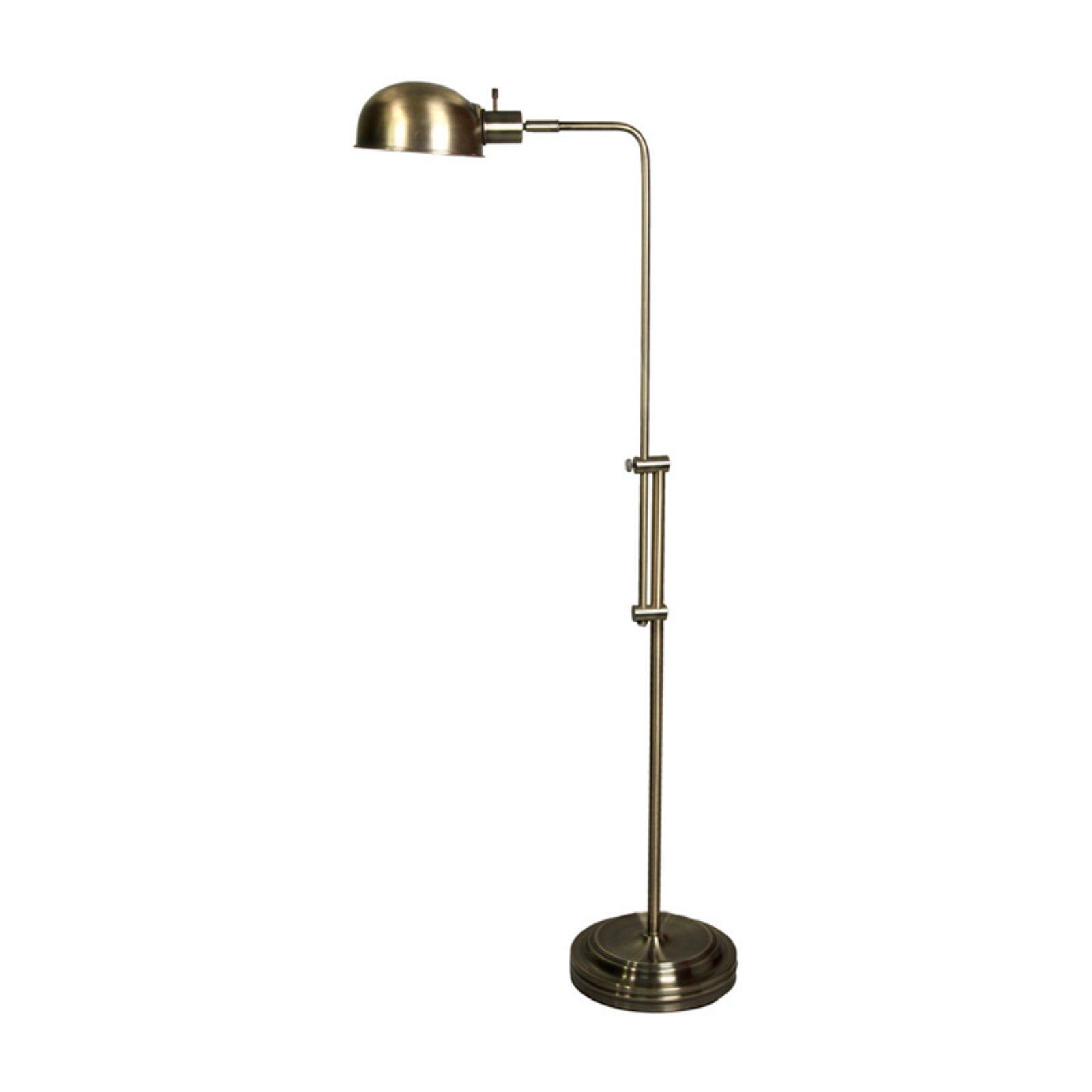 Style Craft Adjustable Pharmacy Floor Lamp - Antique Brass ...