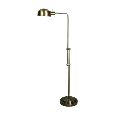 Style Craft Adjustable Pharmacy Floor Lamp - Antique Brass