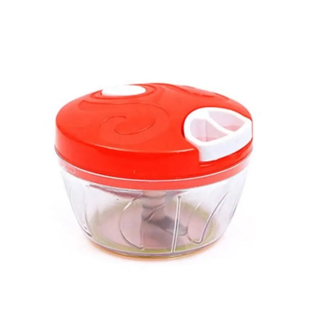 Picadora Manual de Verduras, Picadora de Ajo, Procesador de Alimentos Manual, Picadora Rápida Portátil para Verduras, Cebolla, Ajo, Jengibre, Frutas, Nueces, Hierbas, (500ml)