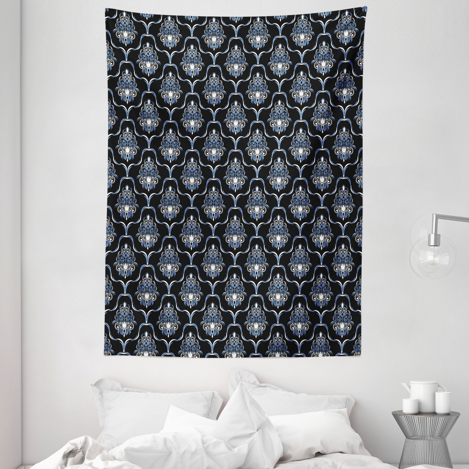 dark-blue-tapestry-vintage-royal-damask-motifs-swirls-curvy-tile