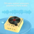 thumbnail image 5 of ZFYXGS Record Player Wireless Bluetooth Sound Retro Creatives Mini Portable Card Insert Small Speaker Subwoofer Gift, 5 of 7