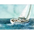 thumbnail image 2 of Robinson, Carol 14x12 Black Ornate Wood Framed with Double Matting Museum Art Print Titled - Delray Sail, 2 of 4