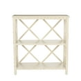 thumbnail image 3 of SAFAVIEH Liam Duo X-Back 2 Tier Open Bookcase, Vintage Cream, 3 of 5