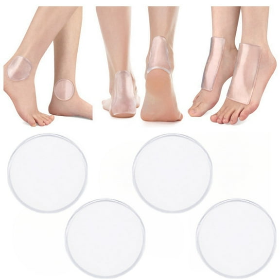 4Pcs Gel Ankle Pads Ankle Gel Discs 2.48" Round Ankle Protector Brace Roller Skates Accessories for Men Women Boots Figure Ice Skating Hockey Inline Hiking Riding Ski Ankle Protection
