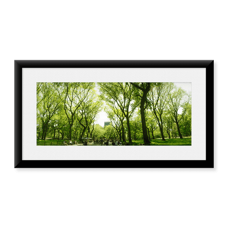 Framed Art Print, Central Park in the spring time by Panoramic Images, 11-7/8" x 17-7/8"