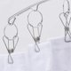 thumbnail image 3 of Perchero de acero inoxidable para colgar calcetines, con 10 pinzas para pañales de tela y sujetadores (2 unidades), 3 of 5