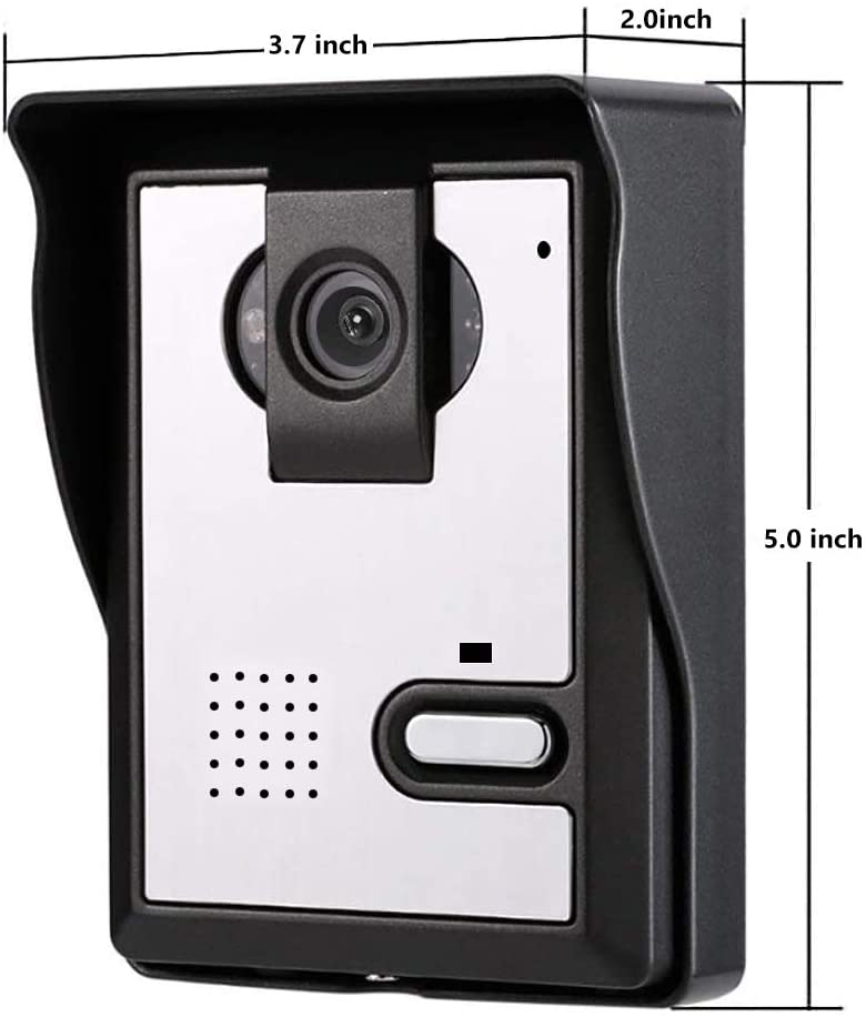 AMOCAM Wired Video Doorbell System Inches LCD Monitor