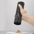 thumbnail image 2 of Juego de molinillo eléctrico de pimienta y sal, grosor ajustable, alimentado por batería con luz LED y base de almacenamiento, operación automática con una sola mano, acero inoxidable, 1 paquete ShuxiuWang 9024715157195, 2 of 4