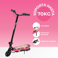 thumbnail image 2 of Scooter Patín Eléctrico AEIOU Plegable 24v 120w 12km/h Rosa, 2 of 5