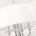 thumbnail image 3 of Pasargad Home Bizet Contemporary Metal & Crystal Chandelier in Chrome/Clear, 3 of 5