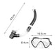 thumbnail image 5 of Set de Snorkel Gafas de Buceo Profesionales Ajustables Elásticos Negro, 5 of 9