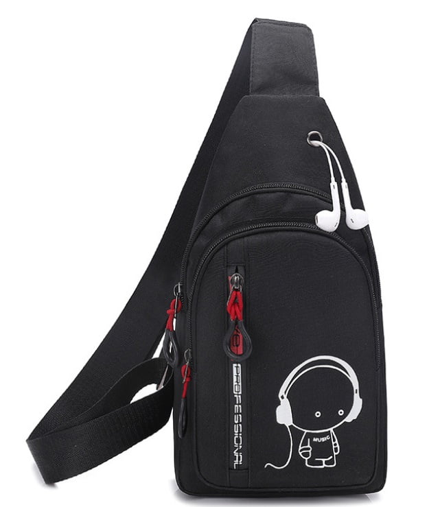 Mens Sling Bag Chest Shoulder Backpack Fanny Pack Crossbody Travel Sport | Walmart Canada