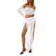 thumbnail image 5 of Txlixc Traje de mujer, blusa de manga larga y blusa de dos piezas, adecuado para vacaciones en la playa Txlixc moda, 5 of 9