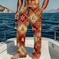 thumbnail image 5 of Men's Christmas Pajama Straight Vacation Pj Pants for Couple Xmas Holiday Casual Jammies Sleepwear, 5 of 7