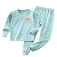 thumbnail image 2 of Lovzfmll Cotton Long Pants Pajama Set, Long Sleeve Round Neck Top & Jogger Pants for Boys & Girls, Lounge Wear Outfits for Toddler 2-3 Years, 2 of 8