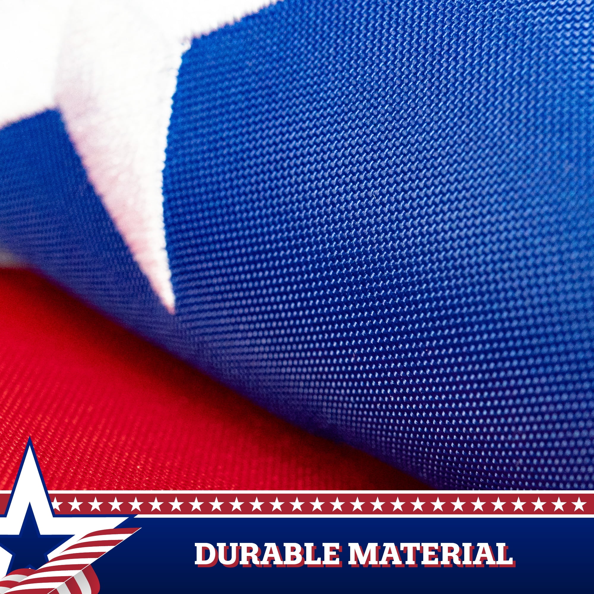 USA Pull Down Flag 1.67x8FT 2-Pack Embroidered Polyester By G128