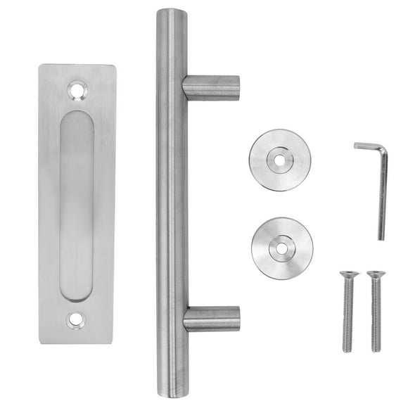 Barn Door Handle Stainless Steel DoubleSide Pull Handle for Door Garage Barn Shed Closet