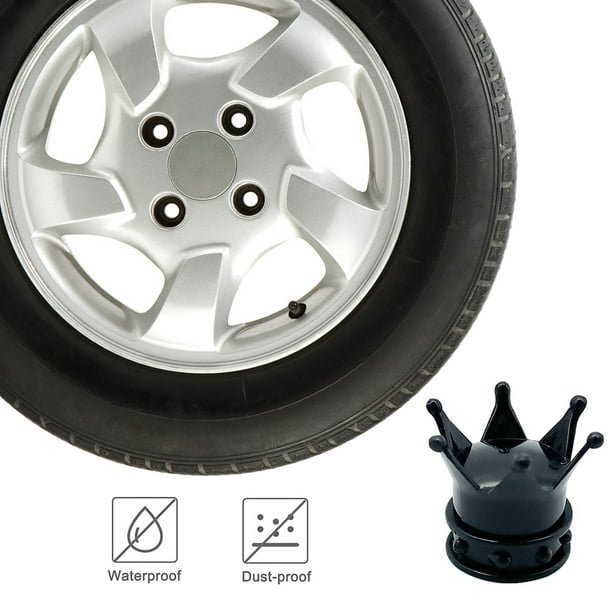 Acheter Tiges de Valve de pneu couronne, couvercle d'air, jante de roue de  voiture et de camion, capuchon anti-poussière
