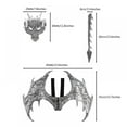thumbnail image 3 of 3pcs/set Dragon Cosplay Props Wing and Tail Halloween Costume for Children Party Decor, 3 of 6