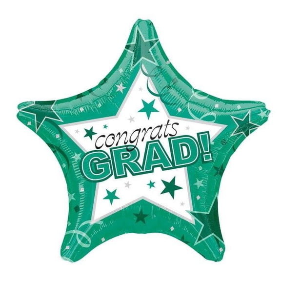 Graduation Congrats Grad Star 19-Inch Foil Balloon