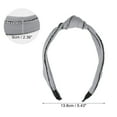 thumbnail image 2 of Unique Bargains 1 Pcs Women Knotted Headbands Fashion Wide Knot Rhinestone Head Bands Hair Accessories Gray, 2 of 7