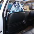 thumbnail image 4 of Uorisanigo Car Seat Towel Cover, Waterproof Blue Palm Trees Towel Seat Protector for Gym Workout, Universal Fit Front Bucket Seat Cover for Cars, SUV, Trucks, Washable & Non-Slip, 4 of 6