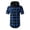 Blue, variant on APEXFWDT Mens Short Sleeve Plaid Shirts Hoodie Button Down Hooded Shirts Casual Slim Fit Shirts Tops for Men