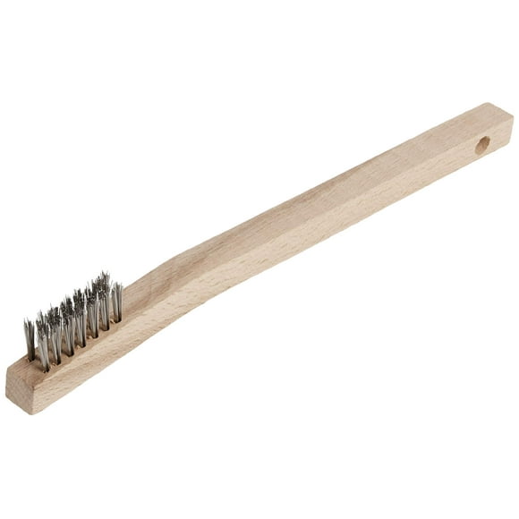 Cepillo para rayar alambre Forney, acero inoxidable, mango de madera, 20 cm