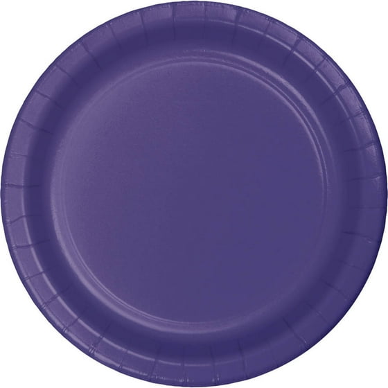 purple paper dessert plates