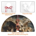 thumbnail image 4 of Rateoe Ancient Skull Cave Landscape Print Christmas Tree Skirt 48" for Xmas Holiday New Year Party Circle Tree Mat Ornaments Decoration, 4 of 7