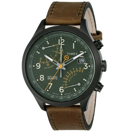 Timex Leather Chronograph Mens Watch T2P381