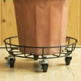 Movable Flower Stand With Wheel Round Flower Pot Base Multi Purpose Household Moving Tray