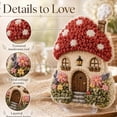 thumbnail image 6 of Whimsical Village 3D Fabric Poke Art Kit, Floral Mushroom Cottage | Creative Craft Set, Flowers Activity Summer Gift Home Decor Craft for Adult Beginner Handmade Hobby Gift(Acorn Bakery), 6 of 8