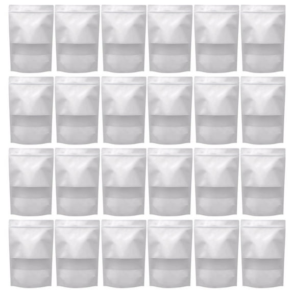 UNOMOR 50Pack Food Packaging Bags Sealable Transparent Window for Ingredient Display