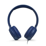 JBL Tune 500 - Wired on-ear headphones - Comfortable and powerful plug ‘n go headphones with JBL Pure Bass sound - Blue