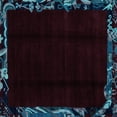 thumbnail image 1 of Ahgly Company Indoor Square Abstract Light Blue Modern Area Rugs, 7' Square, 1 of 4