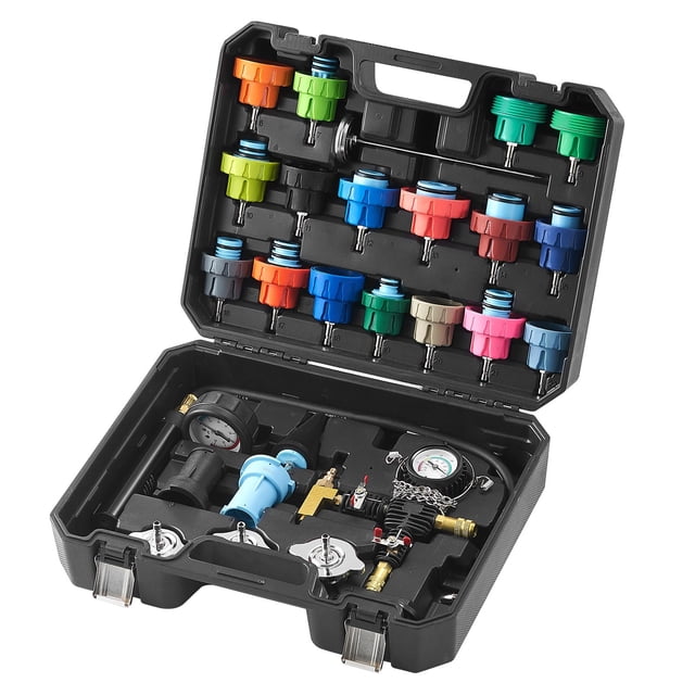 Kit de medidor de presión de radiador VEVOR, 28 piezas, para automóviles y motocicletas