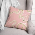 thumbnail image 3 of Creative Products Pink Snake 18 x 18 Spun Poly Pillow, 3 of 3