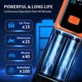 thumbnail image 3 of Car Tire Air Pump Portable, 150PSI Cordless Tire Inflator with Digital Pressure Gauge, Auto Shut Off, 3X Faster Inflation, Air Compressor for Car Tires, Motorcycle, Bike, Ball, Orange, 3 of 7