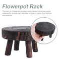 thumbnail image 3 of Eease Wooden Stool Display Stand for Plants - Decorative Round Wood Pedestal Pot Riser, 3 of 6