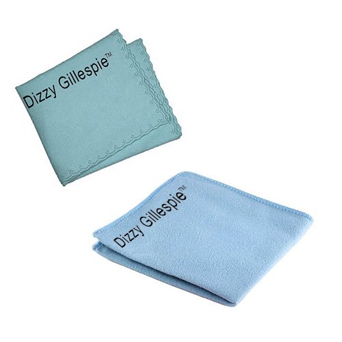 Dizzy Gillespie Trumpet Silver Polish Cloth & Cleaning Cloth Duo Pack