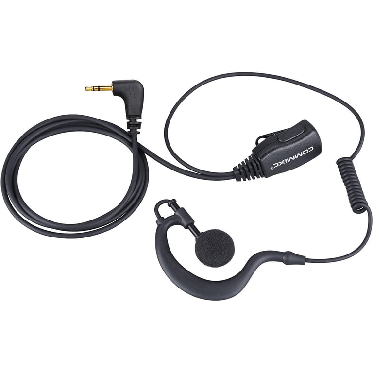 Oreillette 1-pin COODIO Pour Motorola TLKR – Style G Avec Micro Et PTT – Compatible T92, T80, T60, Etc. – Pour Sécurité, événements, Plein Air