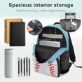 thumbnail image 7 of HUIACONG 4PCS Kids Backpack for Girls - Drip Baseball Donut School Backpack Set with Lunch Box,Water Resistant Roller School Backpack on Wheels for Elementary Kids Travel for Age 8-12, 7 of 7