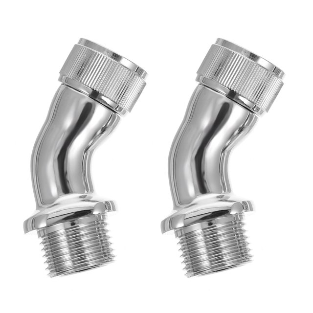 2pcs 1/2" Shower Elbow Adapter Shower Head Extender Connector for